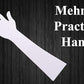 HENNA ART Reusable Acrylic Hand for Mehndi Practice(White)