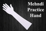 HENNA ART Reusable Acrylic Hand for Mehndi Practice(White)