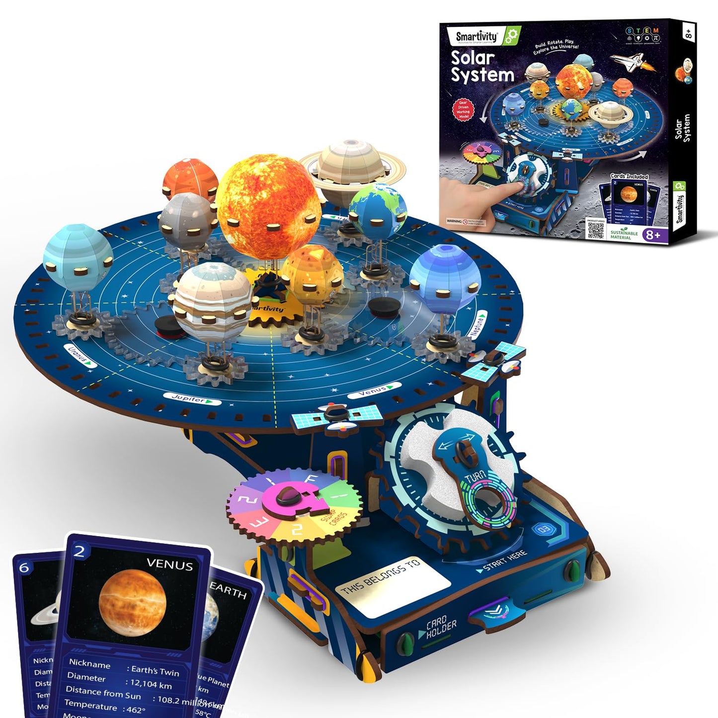 Smartivity Solar System Kit | Gear-Driven Working Model of Planets
