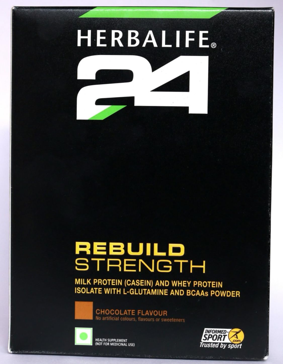 H24 Rebuild Strength Casien Protien Shake Chocolate Flavour For Muscle Recovery - 500g