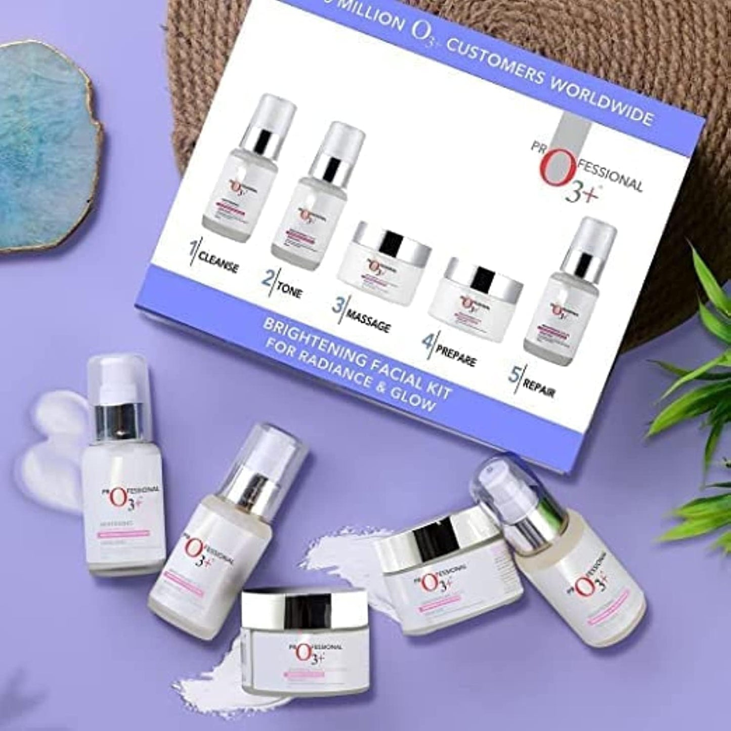 O3+ Brightening Facial Kit for Tan-Pigmented Skin Radiance & Shine
