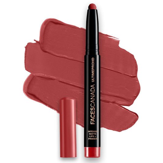 FACES CANADA Ultime Pro HD Intense Matte Lips + Primer - Bloodmoon 20, 1.4 gm