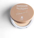 Mamaearth Glow Oil Control Compact Powder SPF 30 with Vitamin C & Turmeric for 2X Instant Glow - 9 g (Crème Glow)