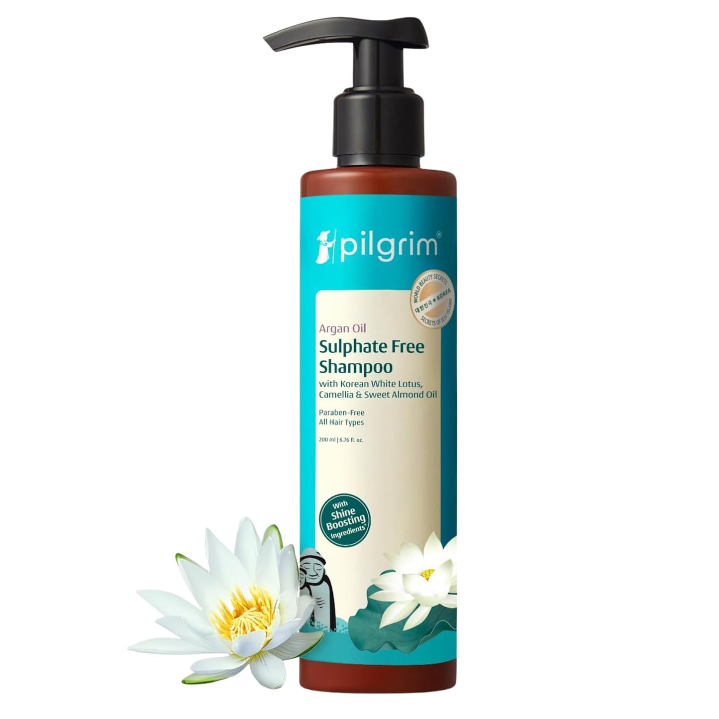 Pilgrim Mild Sulphate Free Shampoo Argan Oil, 200 ml