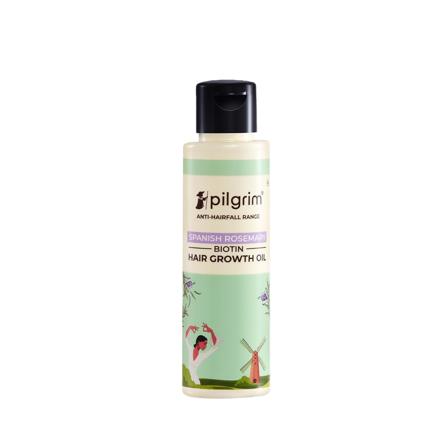Pilgrim Spanish Rosemary & Biotin HairGrowth Oil to Control Hair Fall & Strengthens Hair 100ml | Rosemary essential oil for hairgrowth