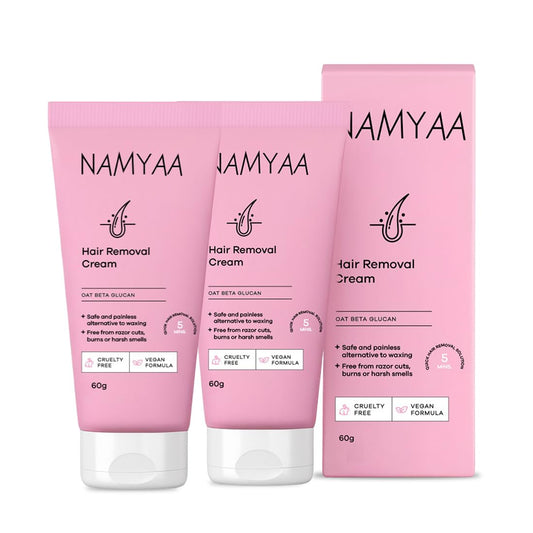 Namyaa Hair Removal Cream for Intimate Skin, 60 gram, Pack of 2