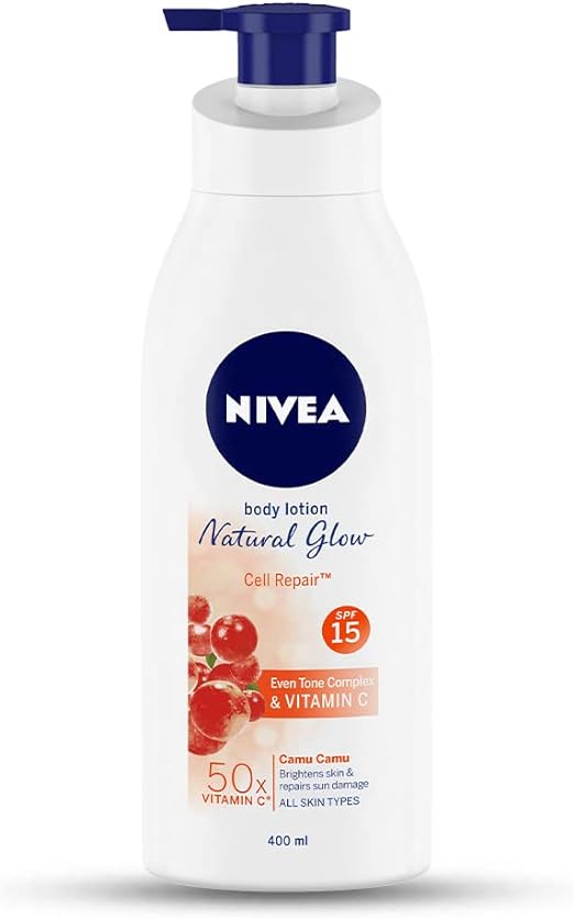 NIVEA Extra Whitening Cell Repair Body Lotion (SPF 15), 400ml