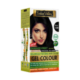 Indus Valley Damage Free Natural Gel Hair Colour for Women, Black 1.00-220 ml
