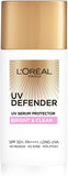 L’Oréal Paris Sunscreen, Non-Greasy, Brightening Sunscreen With Niacinamide, UVA & UVB Protection, With SPF 50 PA+++, Bright & Clear, UV Defender Serum Protector, 50 ml