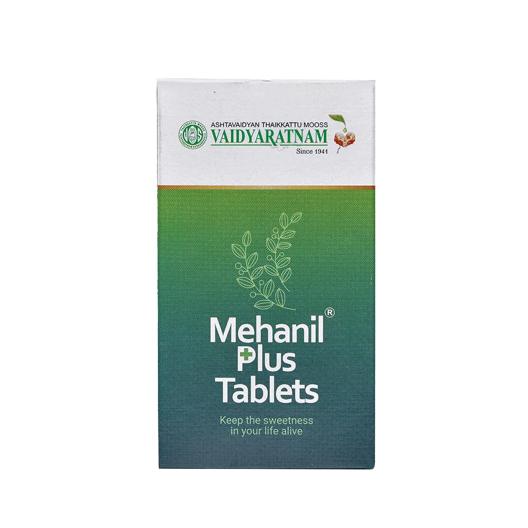 Vaidyaratnam Mehanil Plus Tablets | Natural Supplement for Metabolic Wellness