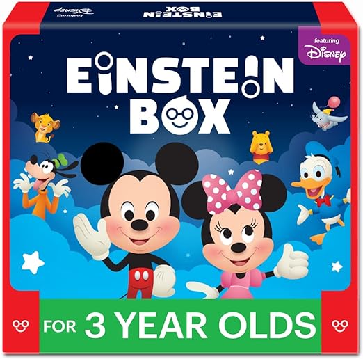 Einstein Box for 3 Year Old Baby Boys and Girls, Learning and Educational Toys and Books, Multi