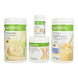 Herbalife Nutrition Weight Loss Combo | Formula 1 Kulfi Shake 500g, Personalized Protein Powder 200g, Afresh Energy Drink Peach 50g & ShakeMate 500g