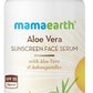 Mamaearth Aloe Vera Sunscreen Face Serum with SPF 55, with Aloe Vera & Ashwagandha for UVA& B Protection - 30 ml