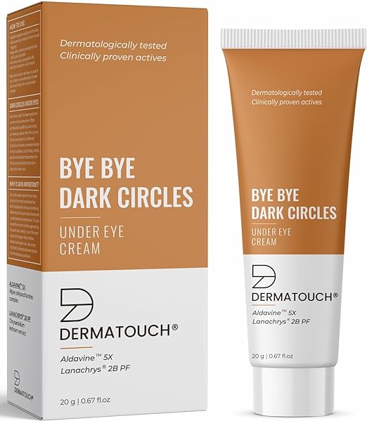 DERMATOUCH Under Eye Cream for Dark Circle || Reduces Eye Puffiness, Eye Bags || Improves Firmness under the Eye Skin || || Dark Circle Remover Cream for Women & Men - 20g