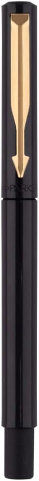 Parker Vector Standard Gold Trim Roller Ball Pen, Black