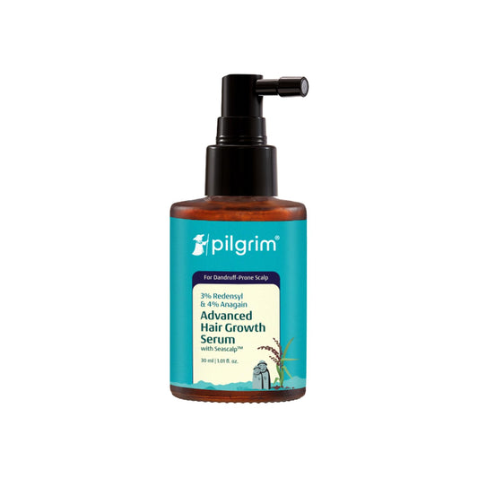 Pilgrim 3% Redensyl & 4% Anagain Advanced Hair Growth Serum, For Dandruff-Prone Scalp, 30 ml
