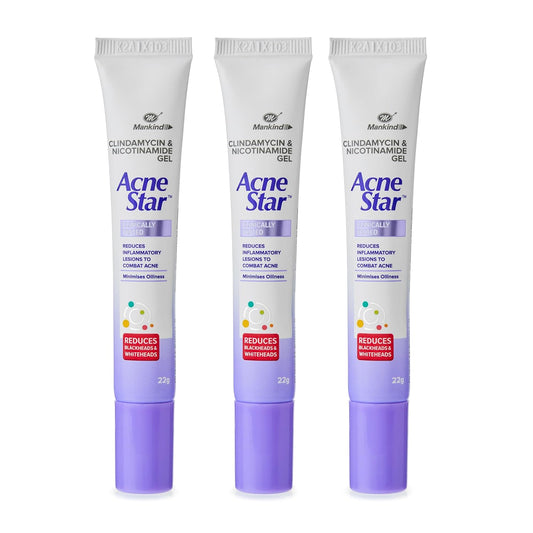 Acnestar Gel, Anti-inflammatory, Anti-bacterial, 22 gm, Pack of 3
