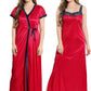 AV2 Women's Satin Solid Maxi Nighty