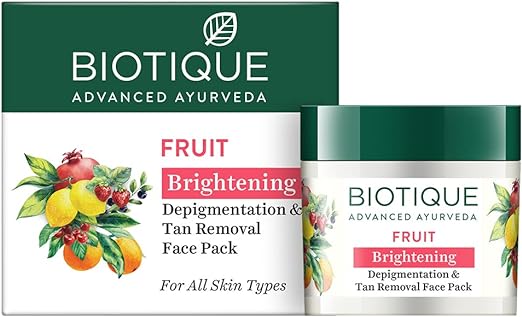 Biotique Bio Fruit Whitening And Depigmentation & Tan Removal Face Pack, 75g