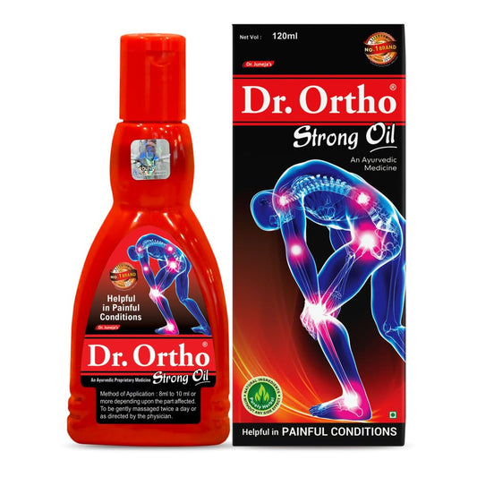 Dr.Ortho Ayurvedic Strong Oil 120Ml - For Joints Pain, Knee Pain, Neck Pain, Back Pain, Shoulder Pain