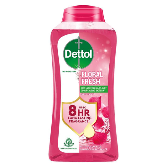 Dettol Body Wash and Shower Gel, Rosewater and Hibiscus- 250ml Pack of 2
