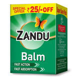 Zandu Balm, Effective relief from Headache, Body Pain, Sprain and Cold, 25 ml