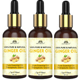 INTIMIFY Ginger Essential Oil For Massage & Hair Care, 30 ml Pack of 3