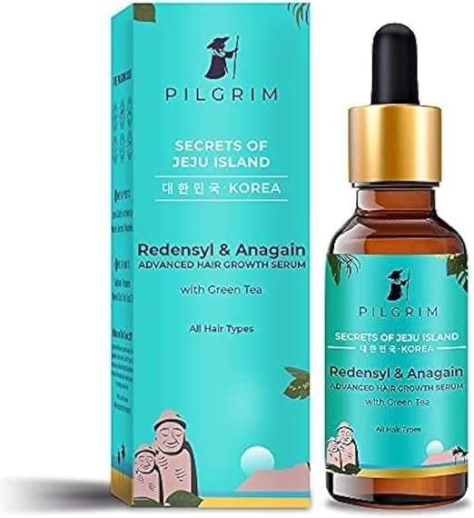 Pilgrim Redensyl 3% + Anagain 4% Advanced Hair Growth Serum With Natural Ingredients For Unisex, 50ml