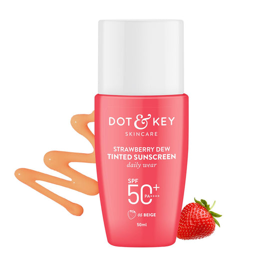 Dot & Key Strawberry Dew Tinted Sunscreen SPF 50+ Pa++++ - 05 Beige, 50 ml
