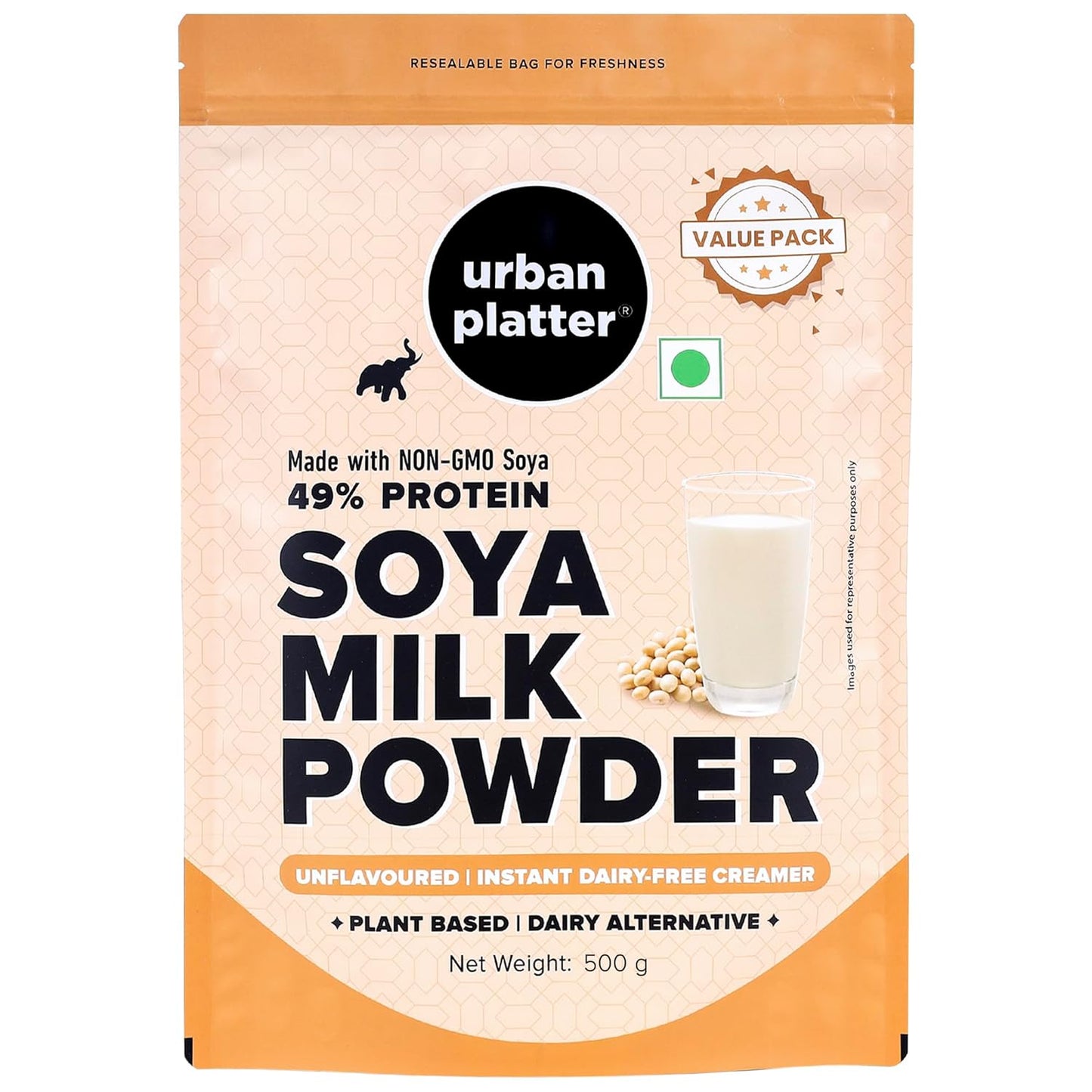 Urban Platter Soya Milk Powder, 500 gm