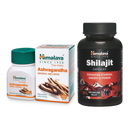Himalaya Shilajit & Ashvagandha Combo I 60 Capsules each