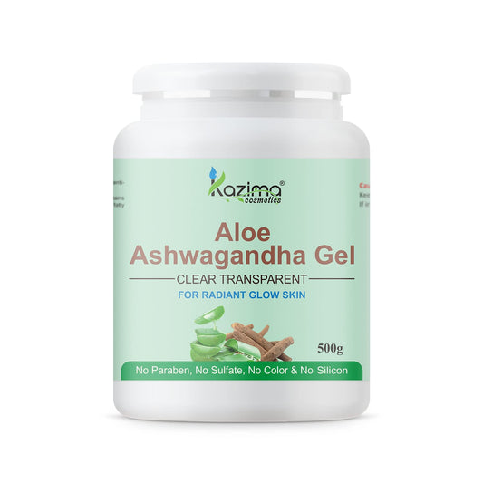 KAZIMA Aloe Ashwagandha Gel for Skin and Hair, 500gm
