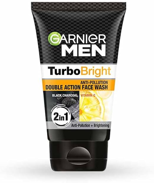 Garnier Men Power White Anti-Pollution Double Action Facewash, 100g