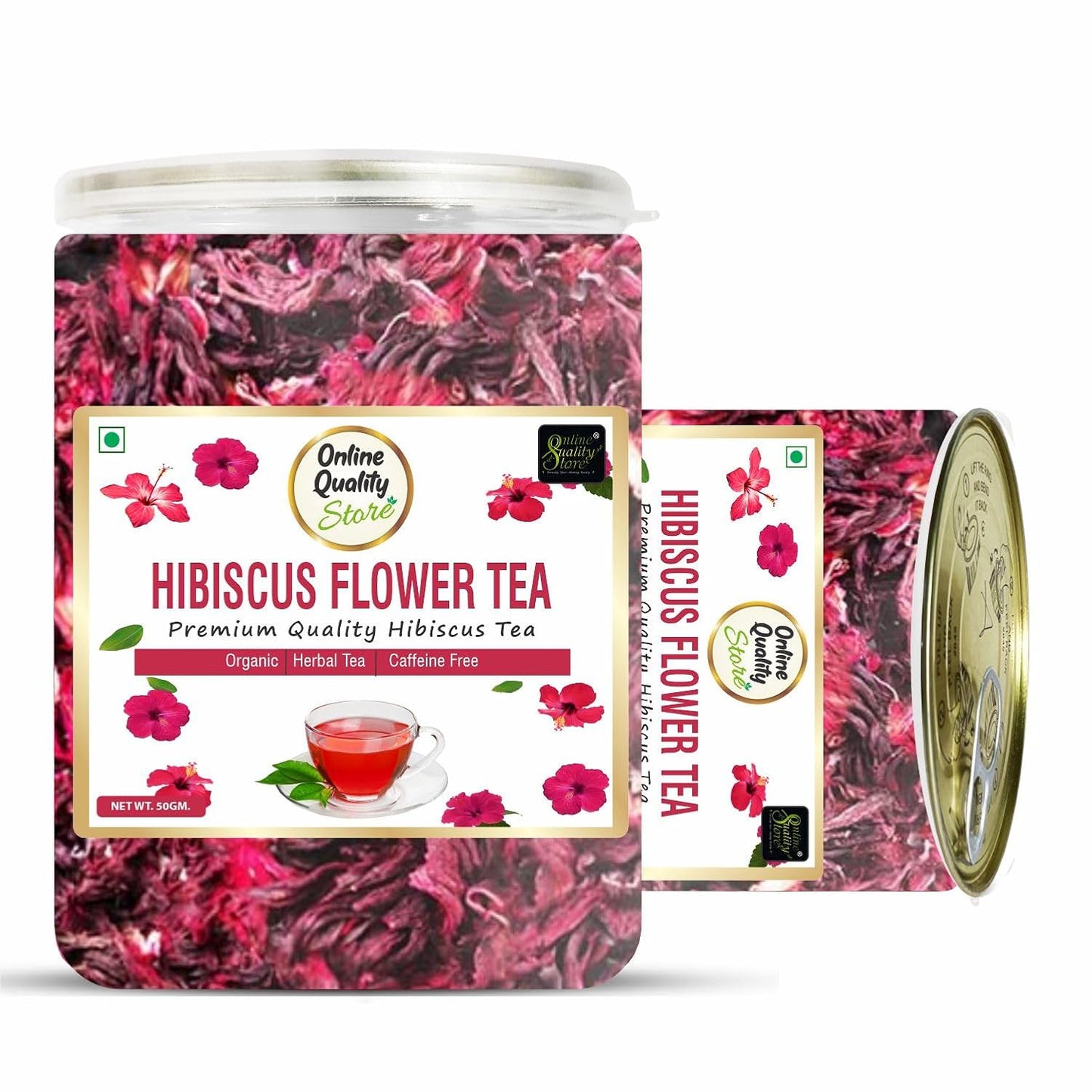 Online Quality Store Natural Hibiscus Flower Tea - 50 gm | Hibiscus tea leaves