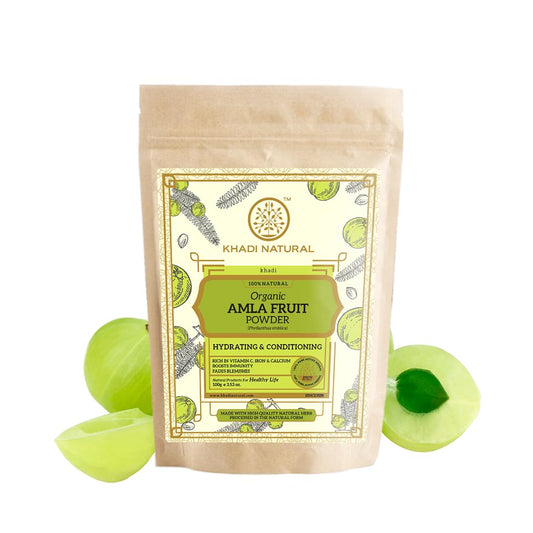 Khadi Natural Amla Fruit Organic Powder, 130 gm