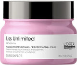 L'Oréal Professionnel | Liss Unlimited Mask| Provides Long-Lasting Frizz & Humidity Protection| With Prokeratin | Moisturizing & Smoothing | For Frizzy & Textured Hair Types | 250ml