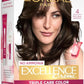 L'Oréal Paris Excellence Creme Hair Color, 4 Natural Brown/Natural Dark Brown, 72 ml+100g