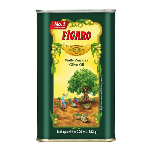 Fígaro Olive Oil- Multipurpose Pure Olive Oil- Imported from Spain- 200ml Tin
