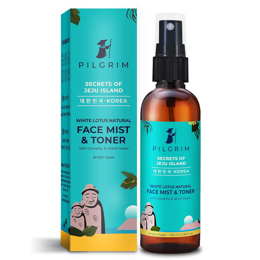 Pilgrim Korean Beauty White Lotus Refreshing Face Mist & Toner, 100 ml