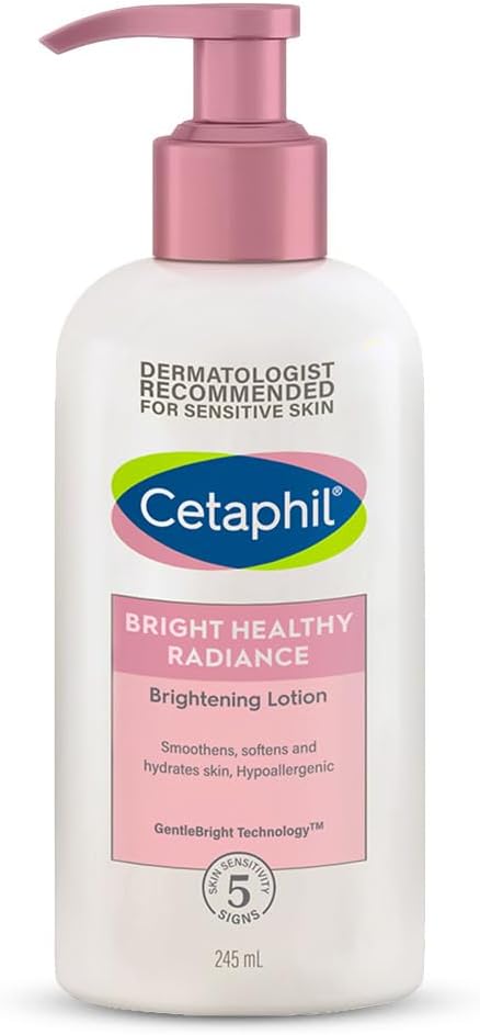 Cetaphil Bright Healthy Radiance Brightness Lotion 245ml ,Niacinamide & Sea Daffodil , Dark Spot Reduction , Even Skin Tone