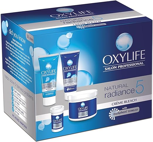 Oxylife Natural Radiance 5 Creme Bleach Kit (Combo Of 4) 126g