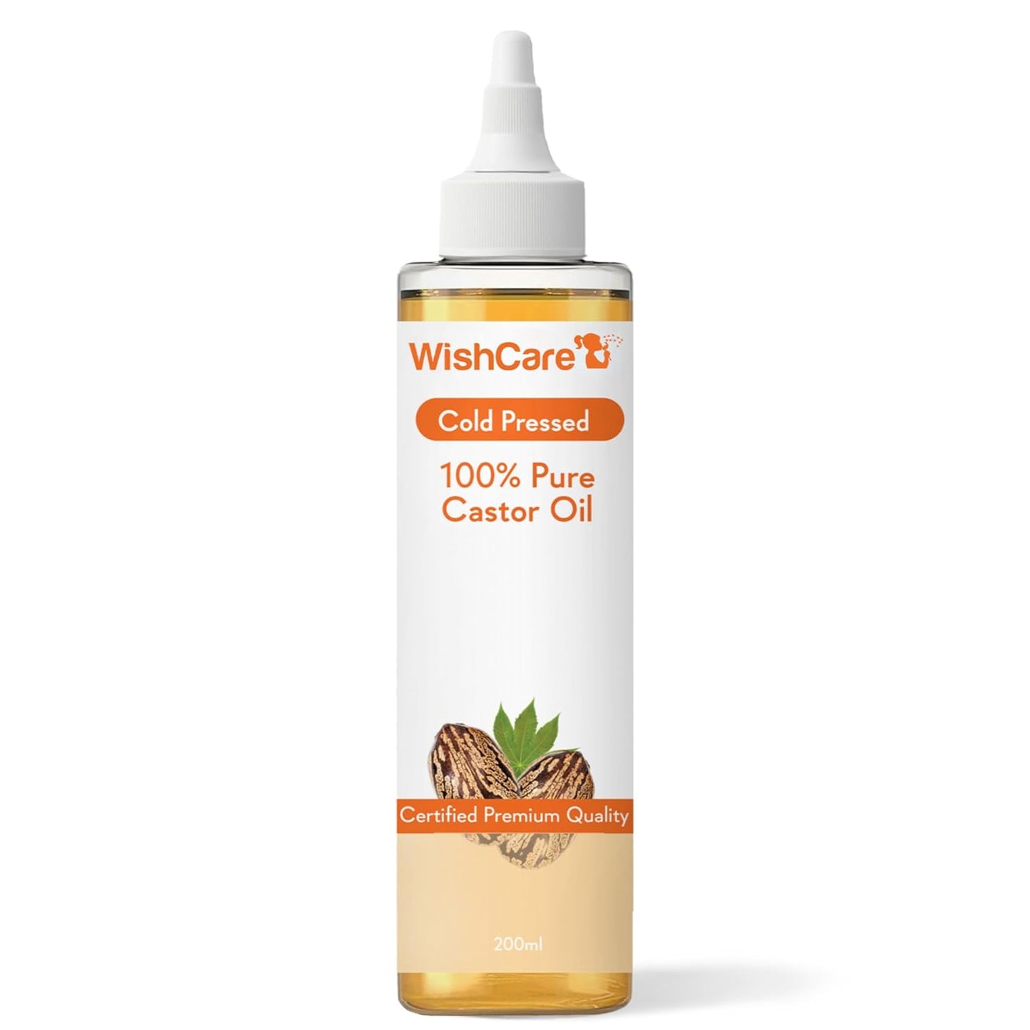 Wishcare Premium Cold Pressed Castor Oil,  200 ml