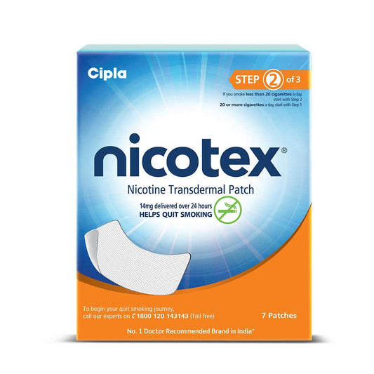Cipla Nicotex Nicotine Transdermal Patch, 7 Patches
