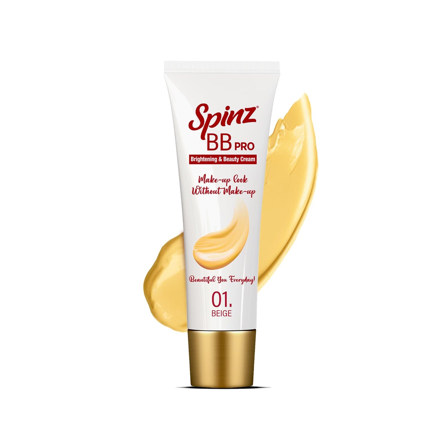 SpinZ Bb Pro Brightening & Beauty Full Coverage Radiant Face Cream With Spf 20 Pa++ (Beige 01)- 29 gm Pack of 2