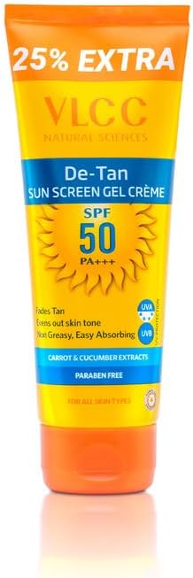 VLCC De Tan Sunscreen Gel Creme, Spf 50, 100g