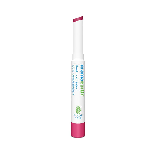 Mamaearth Beetroot Tinted 100% Natural Lip Balm with Beetroot & Beeswax - 2 g | | 12 Hr Moisturization | For Dry & Chapped Lips | Natural Pink Tint