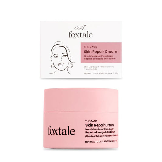 Foxtale Intense Hydrating Winter Moisturising Cream | Olive Leaf Extract, Provitamin B5 and Niacinamide, 50 gm