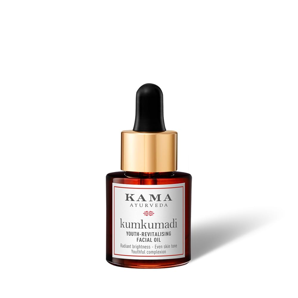 Kama Ayurveda Kumkumadi Youth-Revistalising Facial Oil | Rich in Vitamin A & C, 15 ml
