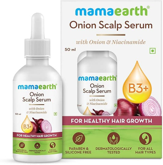 MAMAEARTH Onion Scalp Serum for Healthy Hair Growth, 50 ml