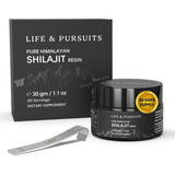 Life & Pursuits 100% Pure Real India Himalayan Shilajit Resin, 30 gm 500mg